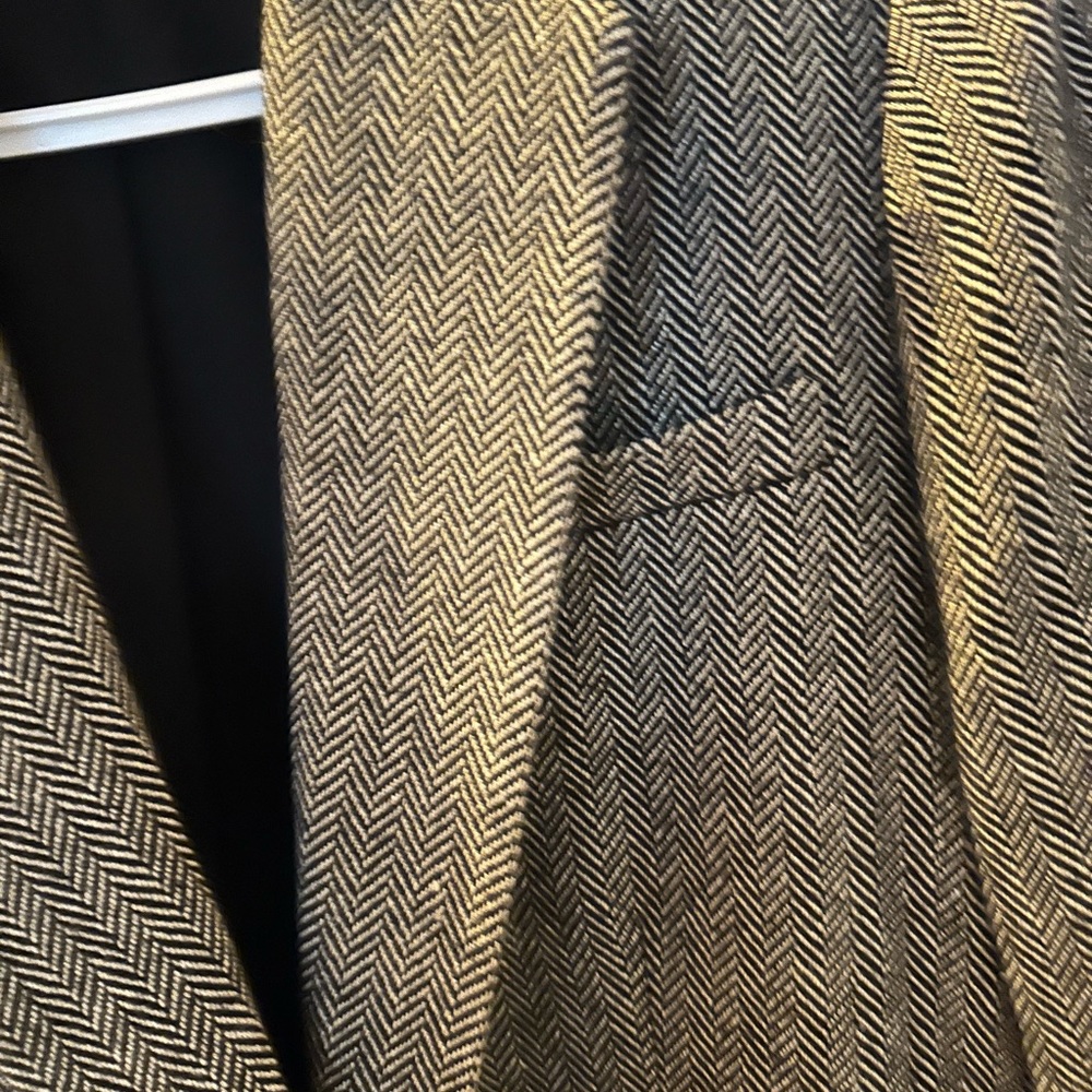 Ralph Lauren Herringbone Jacket - Black and Cream